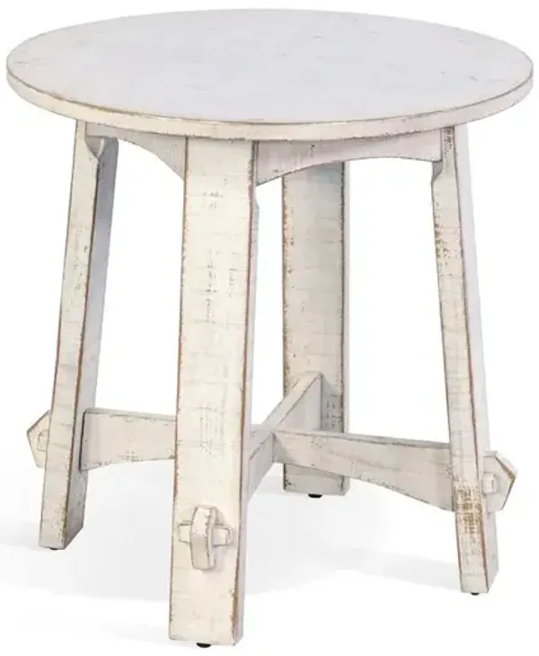 Sunny Designs White Sand End Table