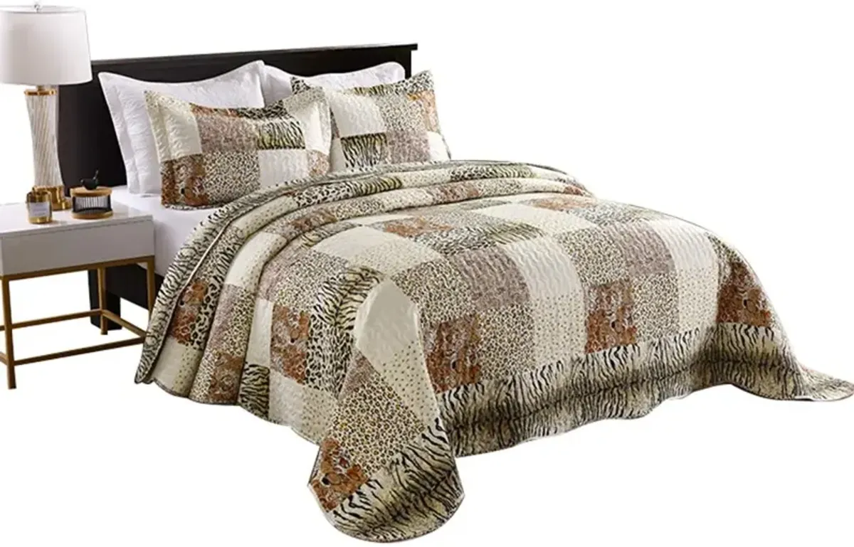 MarCielo 3 Piece Quilted Bedspread Quilt Set Lightweight Bedspread