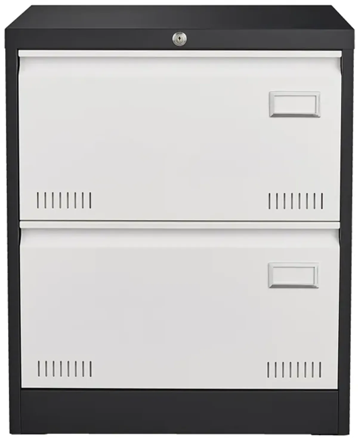 Filing Cabinet Lateral File Cabinet 2 Drawer, White Filing Cabinets with Lock, Locking Metal File Cabinets Three Drawer Office Cabinet for Legal/Letter/A4/F4 Home Offic