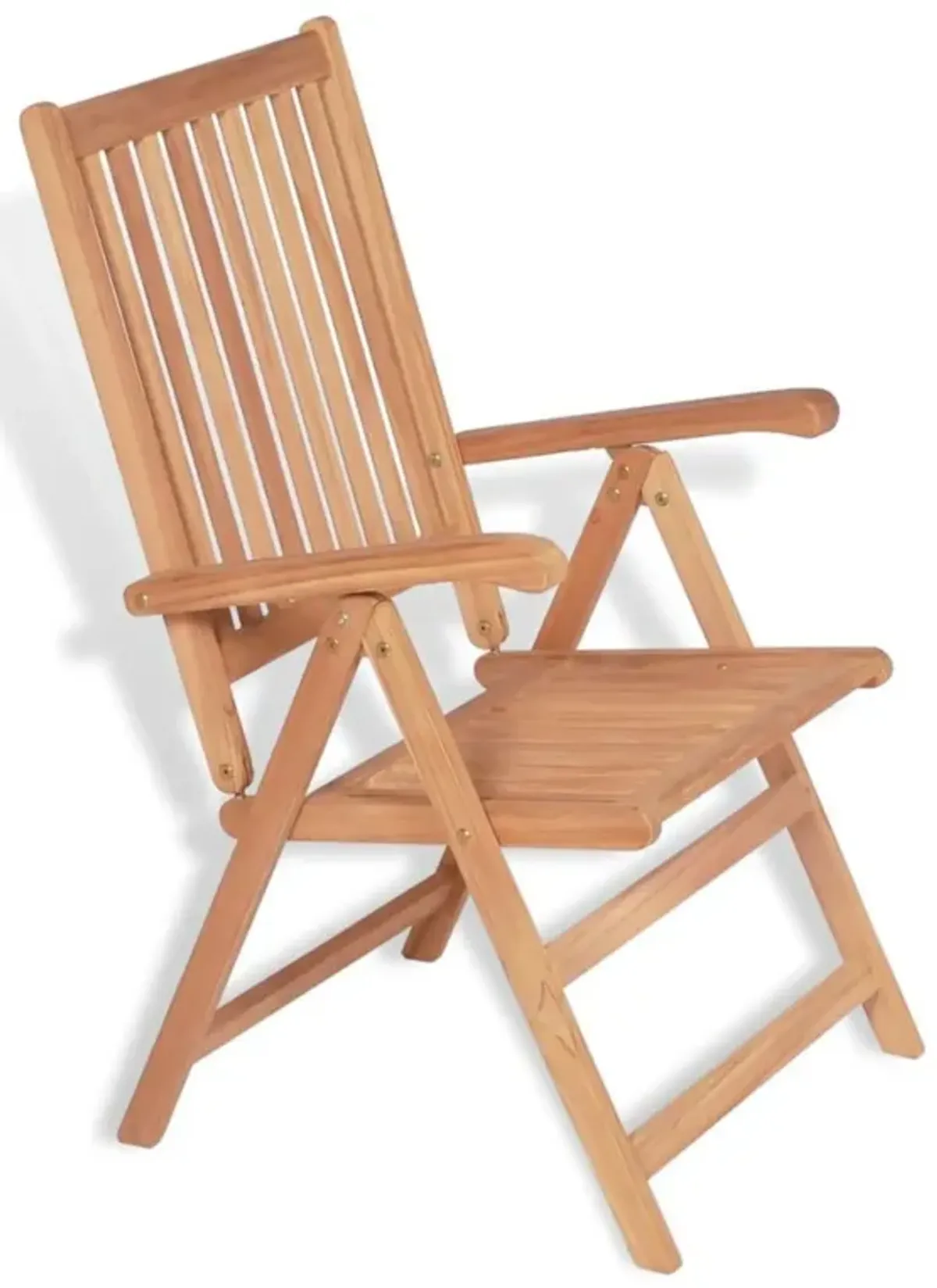 vidaXL Reclining Garden Chairs 2 pcs Solid Teak Wood