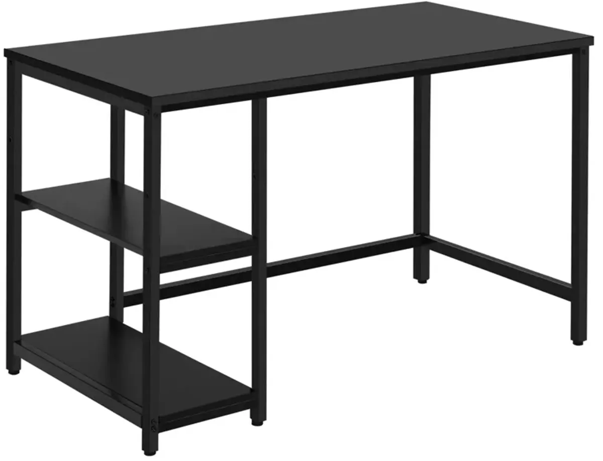 Costway 47'' Computer Desk Office Study Table Workstation Home w/ Adjustable Shelf Black