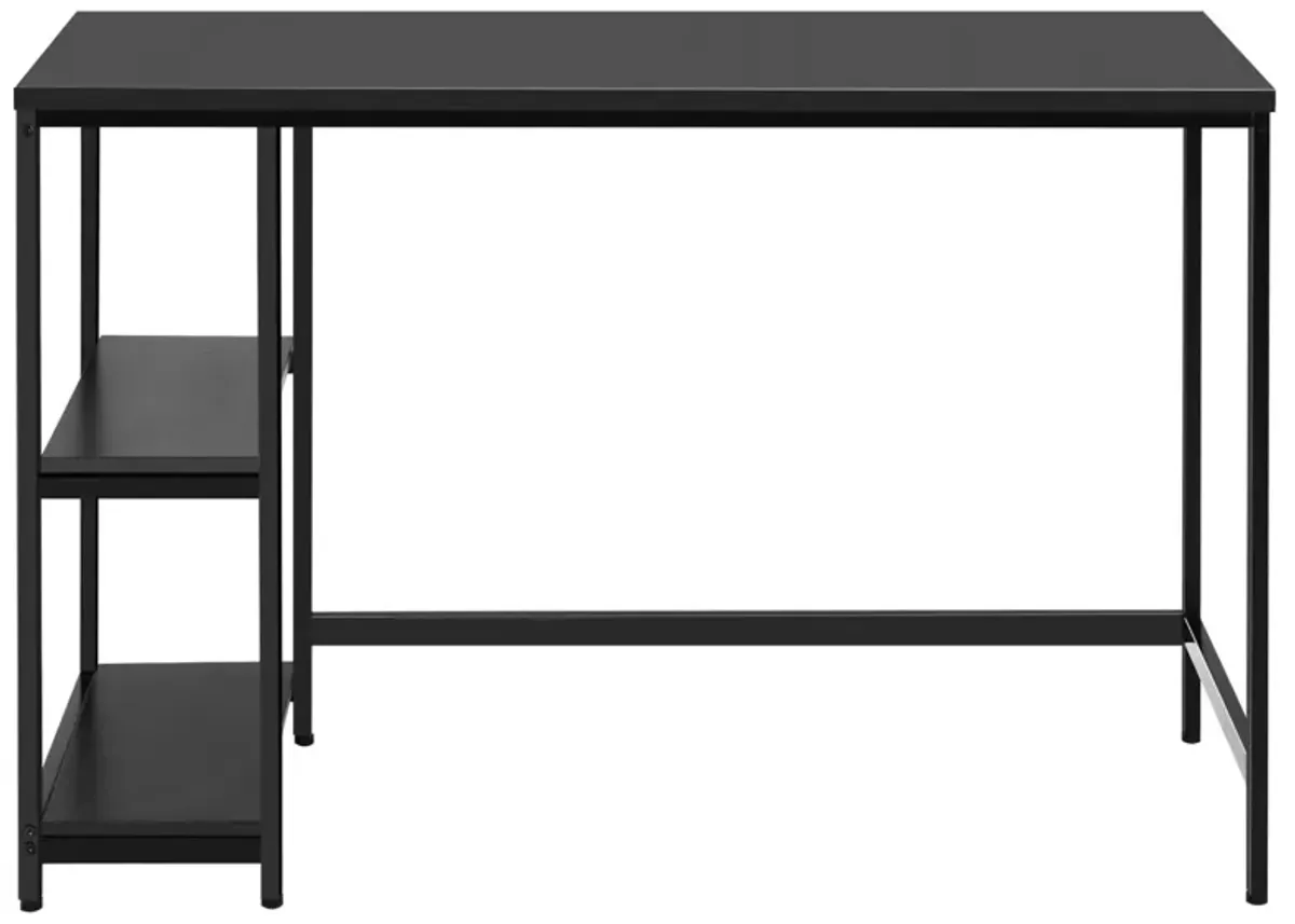 Costway 47'' Computer Desk Office Study Table Workstation Home w/ Adjustable Shelf Black