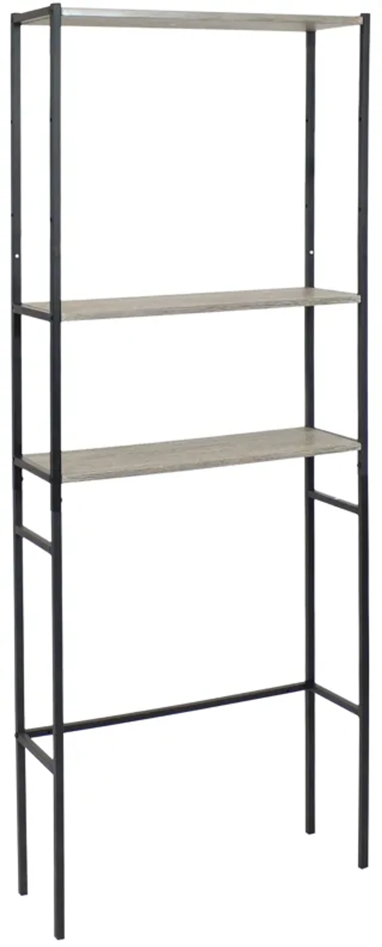 Sunnydaze Industrial Style 3-Tier Over-The-Toilet Storage Shelf - Oak Gray