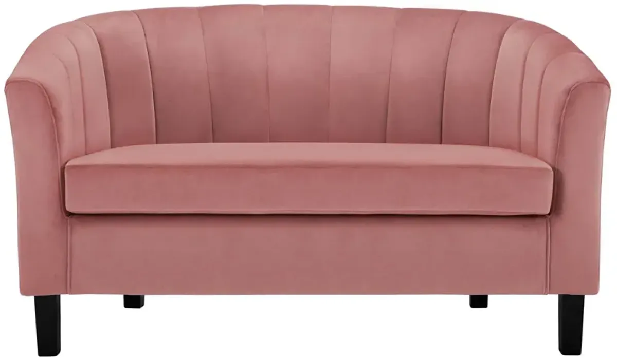 Prospect Channel Tufted Performance Velvet Loveseat