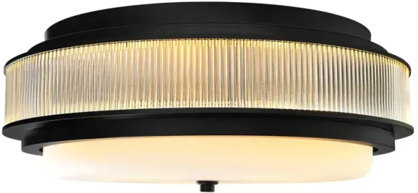 CWI Lighting Valdivia 5 Light Black Flush Mount
