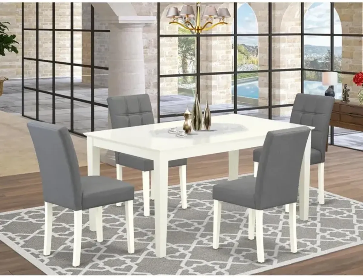 5 Piece Dining Table Set consists A Modern Table