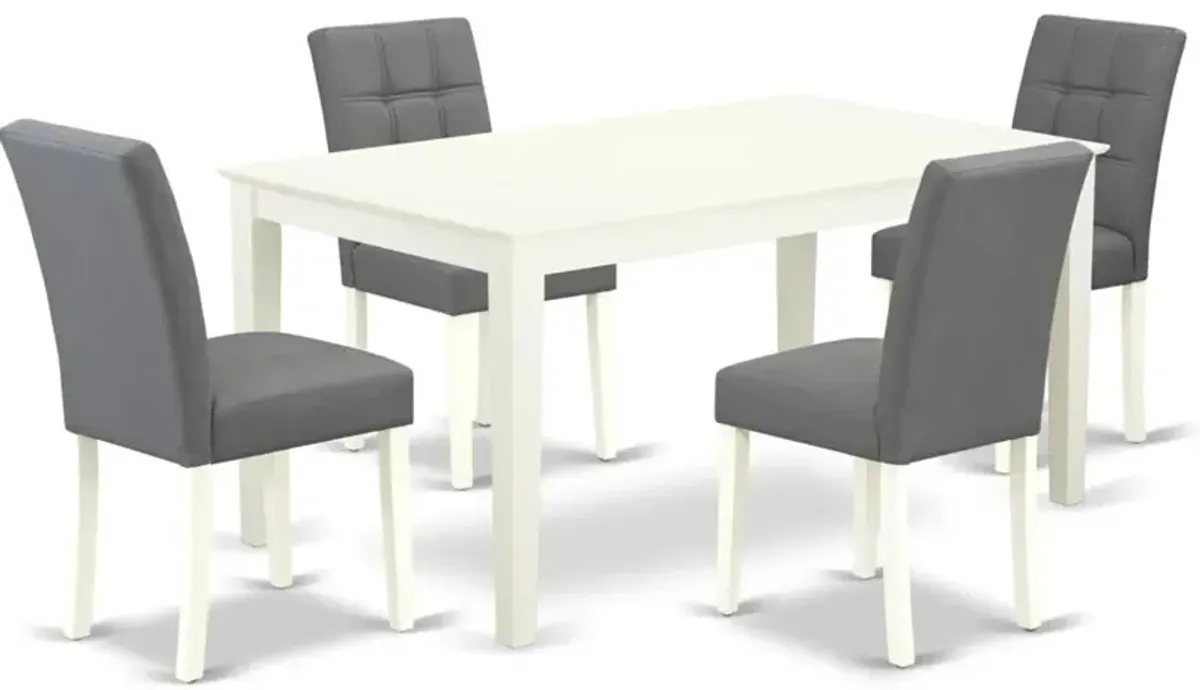 5 Piece Dining Table Set consists A Modern Table