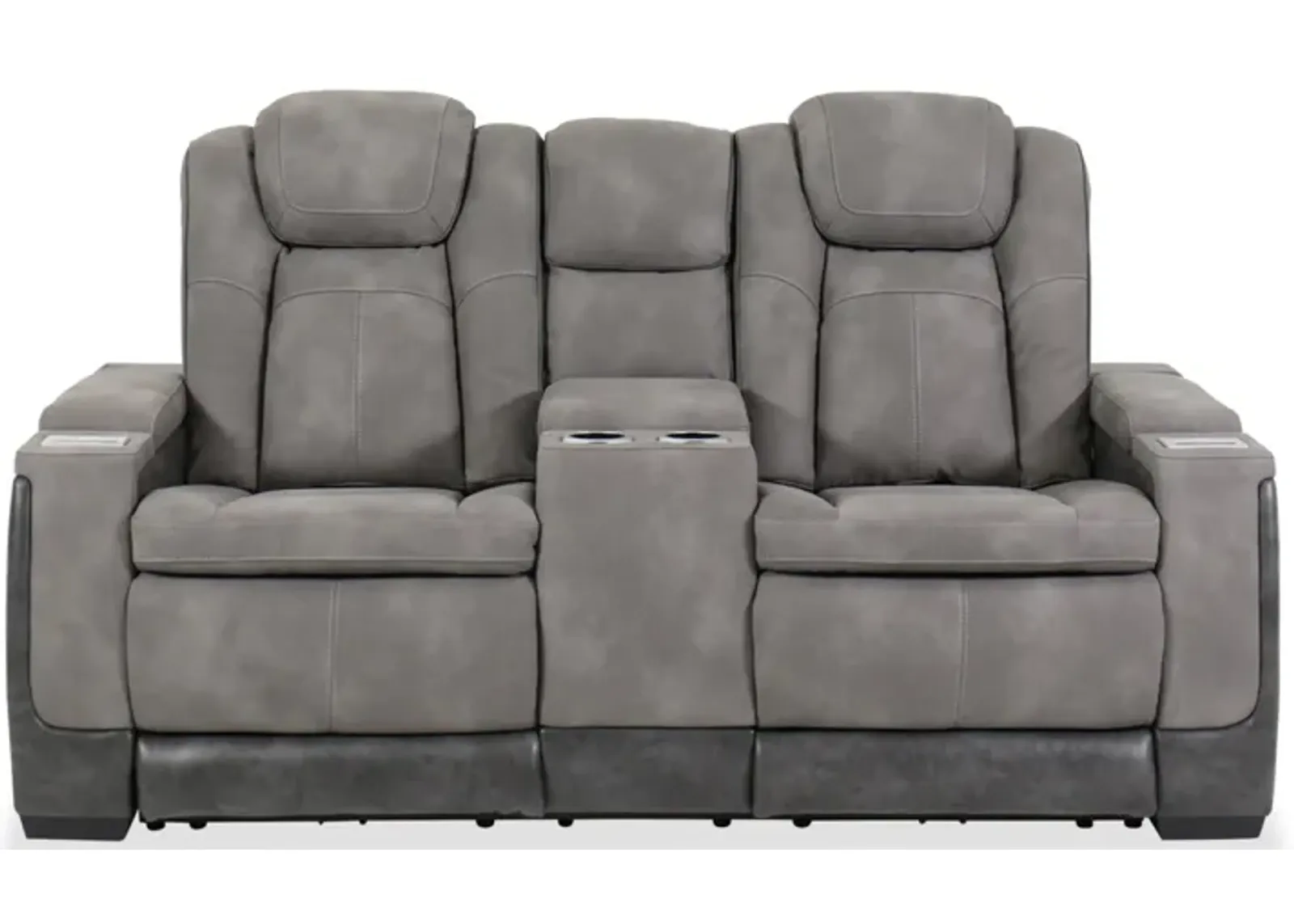 Next-Gen DuraPella Slate Dual Power Reclining Loveseat