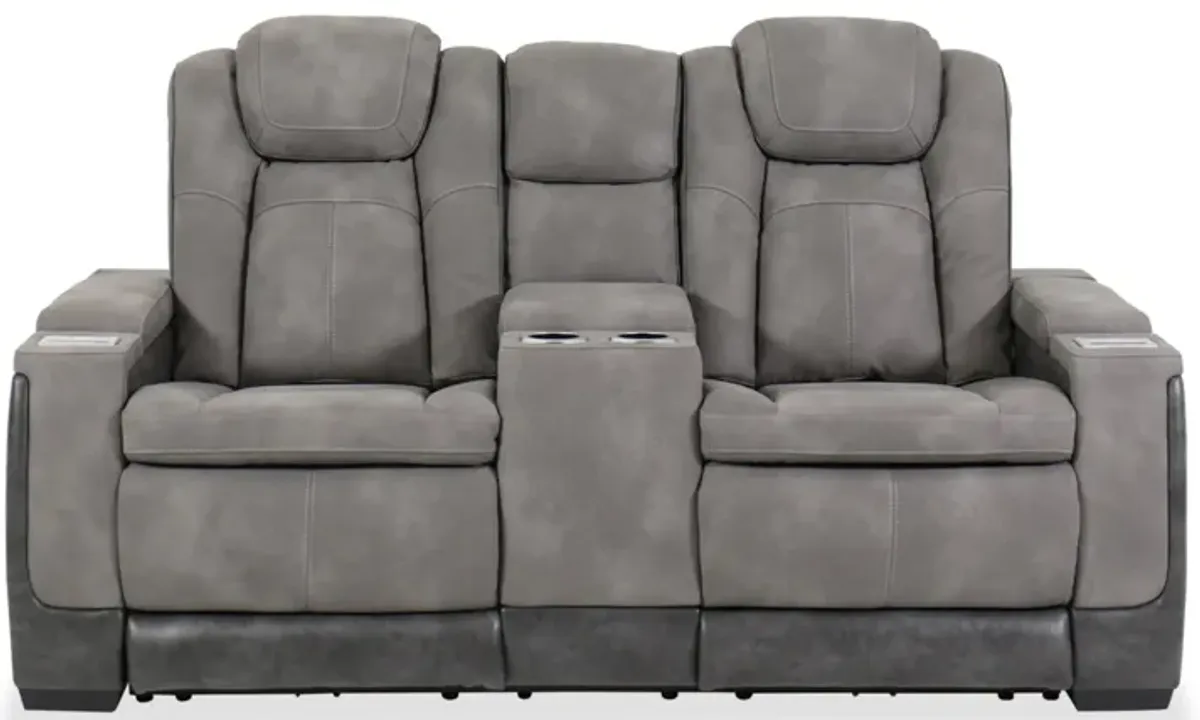 Next-Gen DuraPella Slate Dual Power Reclining Loveseat