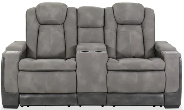 Next-Gen DuraPella Slate Dual Power Reclining Loveseat