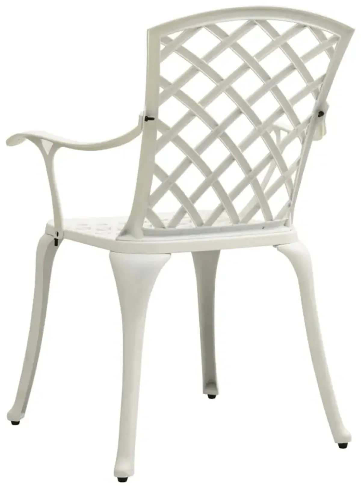 vidaXL Garden Chairs 4 pcs Cast Aluminum White