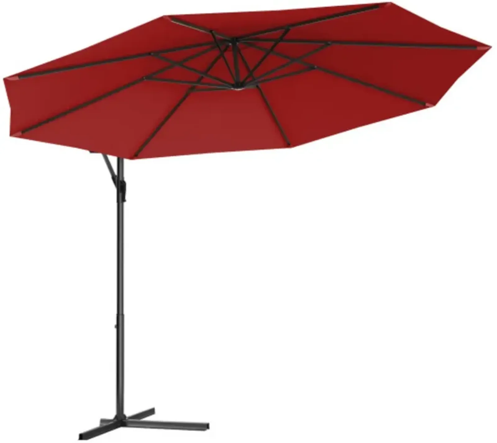 10 Feet Patio Outdoor Sunshade Hanging Umbrella