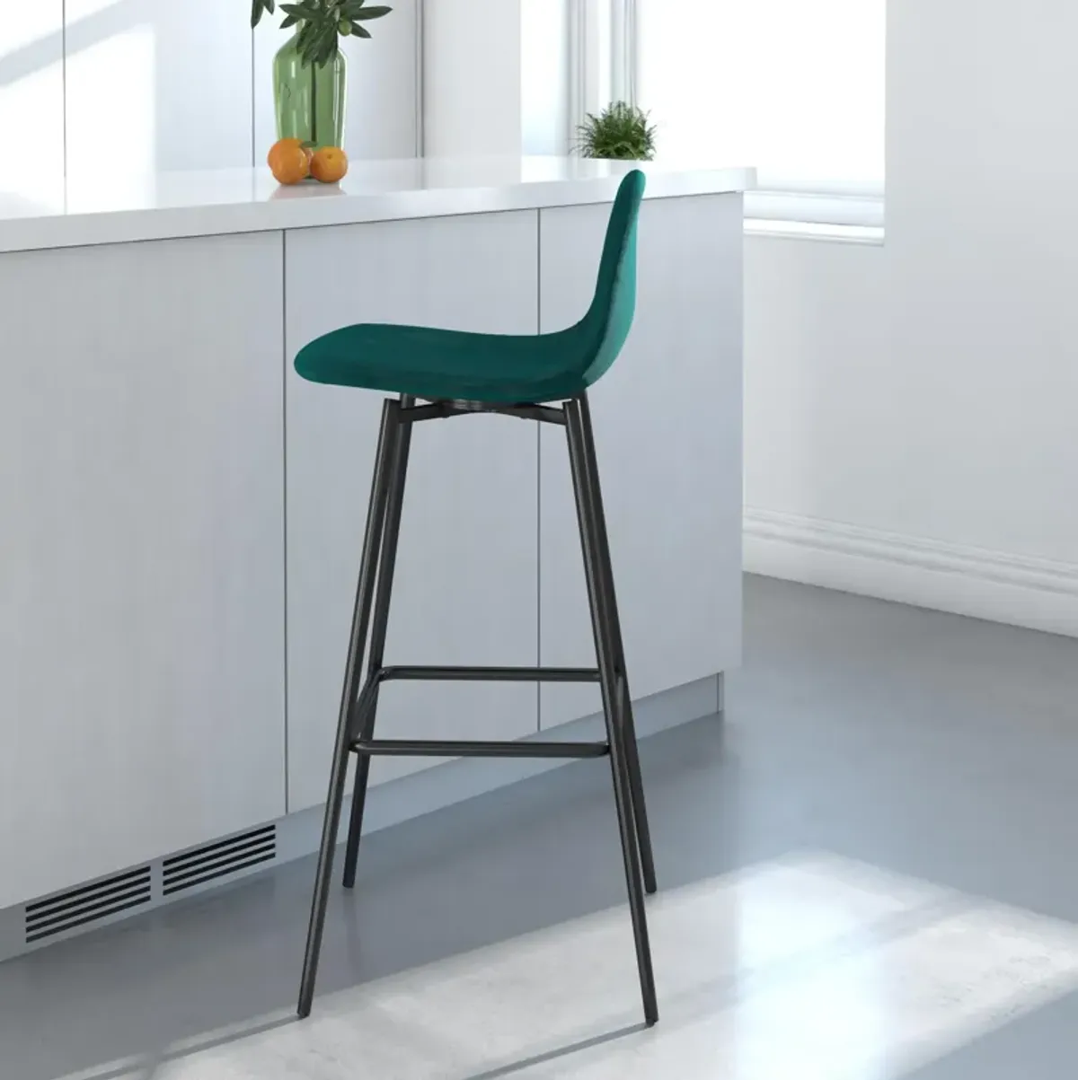 REALROOMS Brandon Upholstered Bar Stool