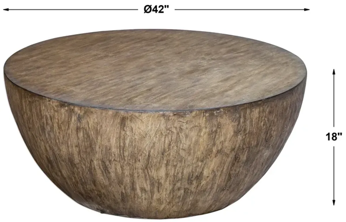 Lark Round Wood Coffee Table