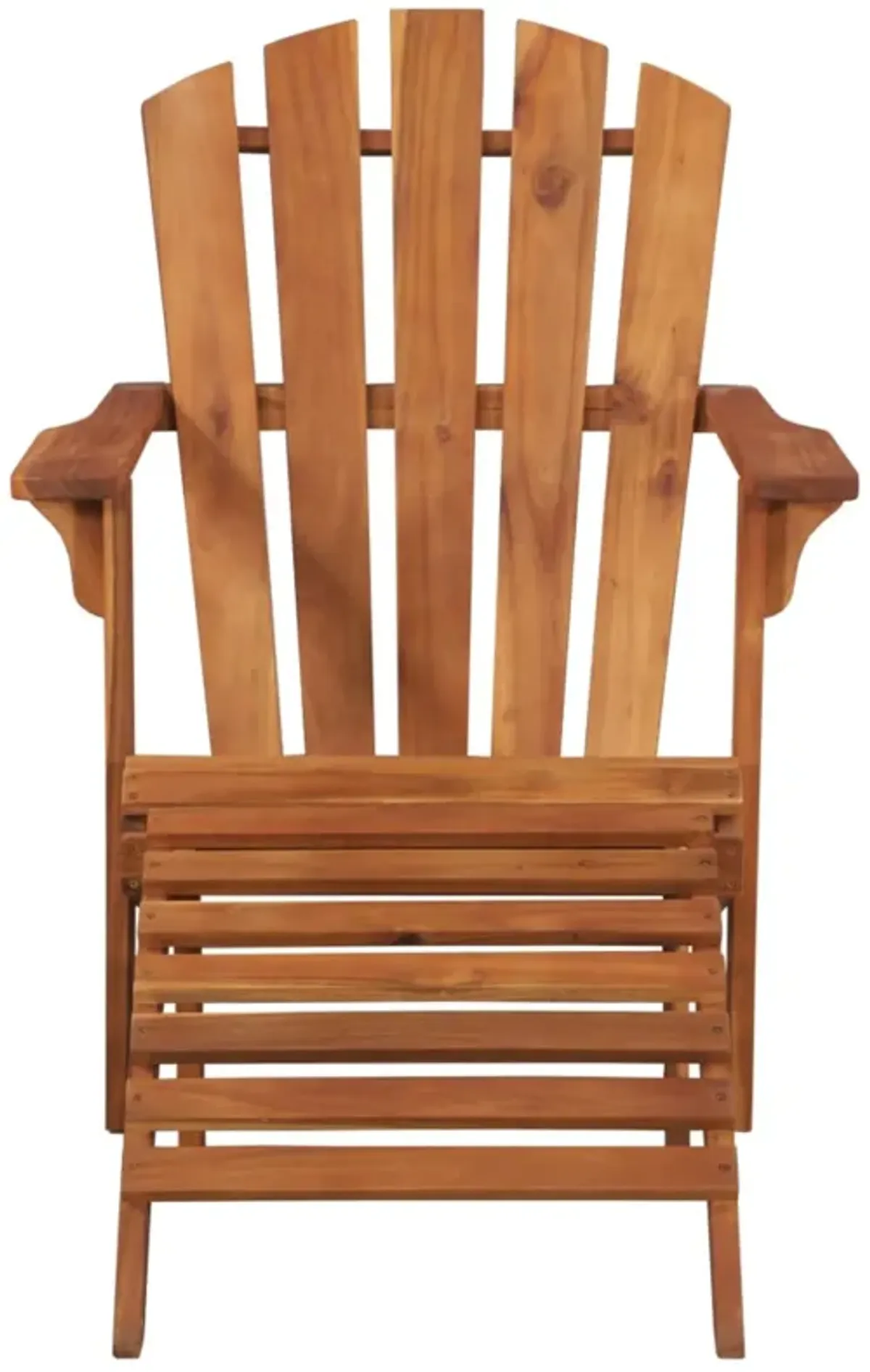 vidaXL Garden Adirondack Chair with Footrest Solid Acacia Wood