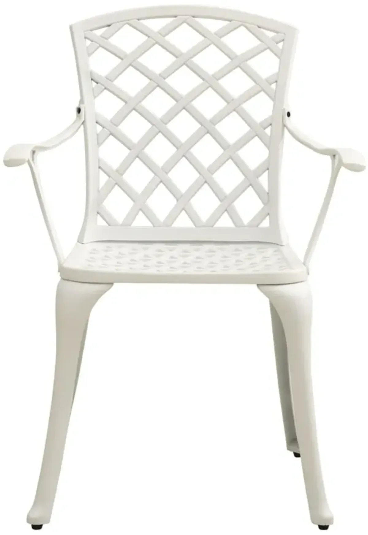 vidaXL 5 Piece Bistro Set Cast Aluminum White