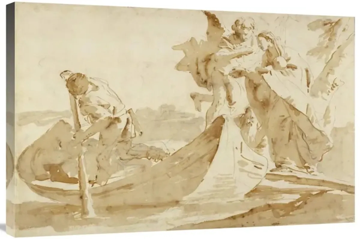 Flight into Egypt (recto); Various Studies (verso)-Canvas Art-36x24