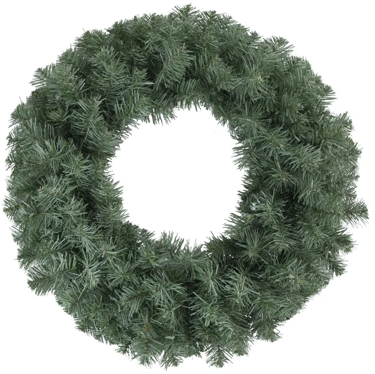 Colorado Blue Spruce Artificial Christmas Wreath  24-Inch  Unlit