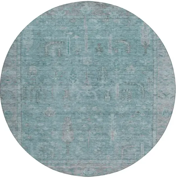 Solace SL11 Aqua 8' Round Rug
