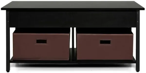 Hivvago Lift Top Coffee Table with Drawers and Hidden Compartment