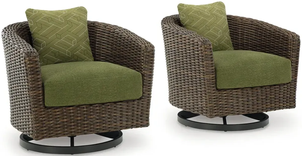 Horizon Hall Outdoor Swivel Lounge Chair with Cushion