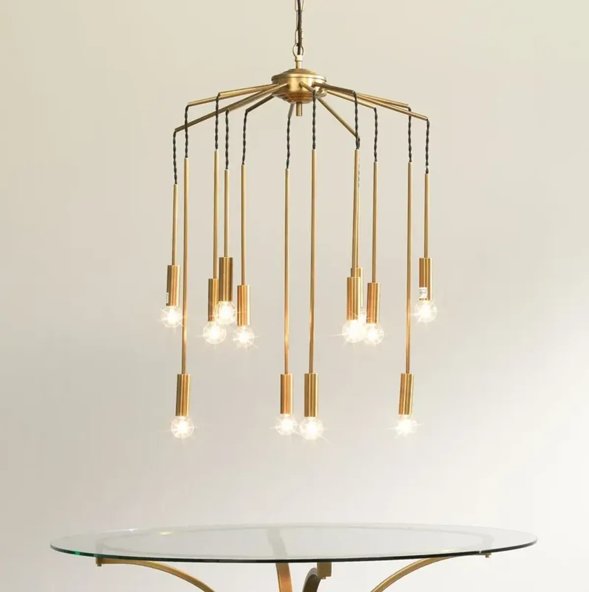 Cascade 12-Light Metal Chandelier