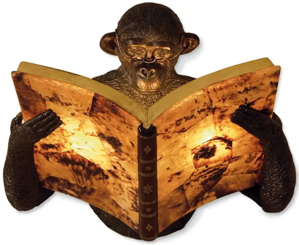 Monkey Book Sconce