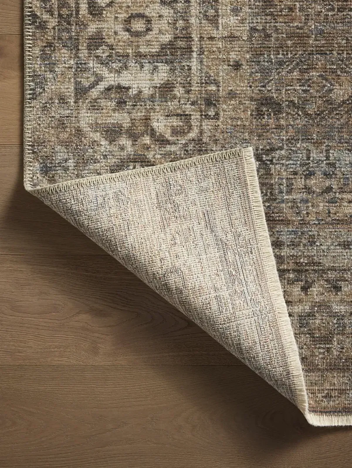 Heritage HER-07 Mocha / Denim 2''5" x 10' Rug by Patent Pending