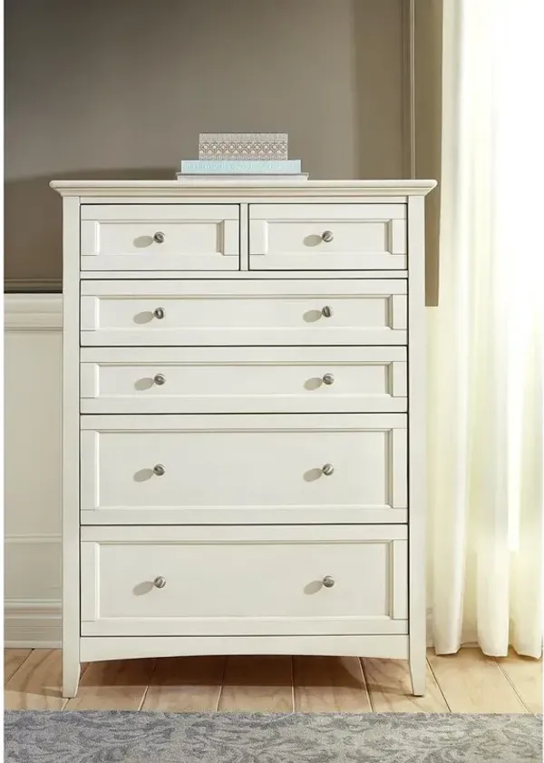 Belen Kox White Linen Solid Wood Chest, Belen Kox