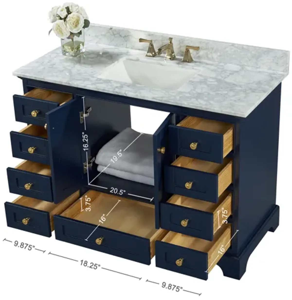 Audrey 48 in. Bath Vanity Set