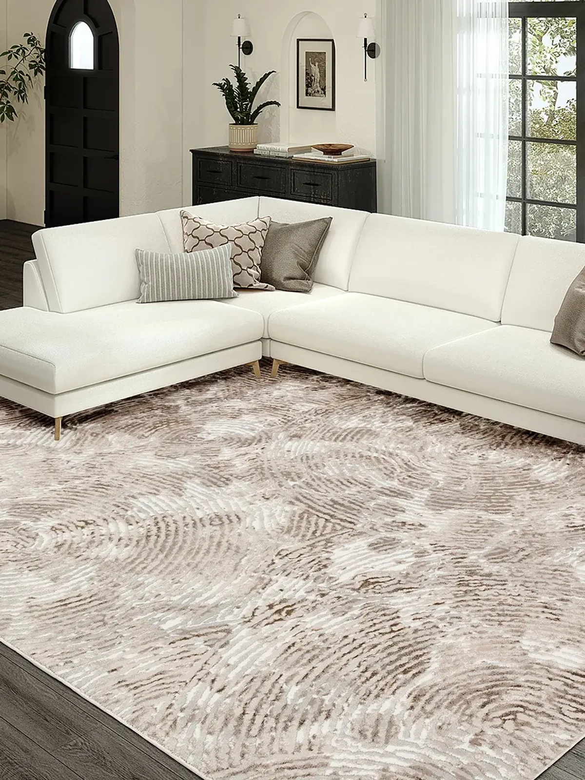 Rhodes RR5 Taupe 7'10" x 10' Rug