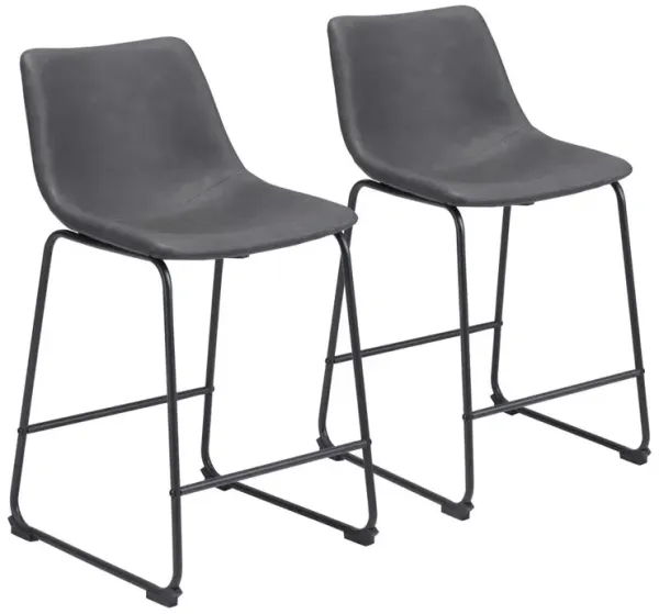 Belen Kox Charcoal Smart Counter Chair Set, Belen Kox