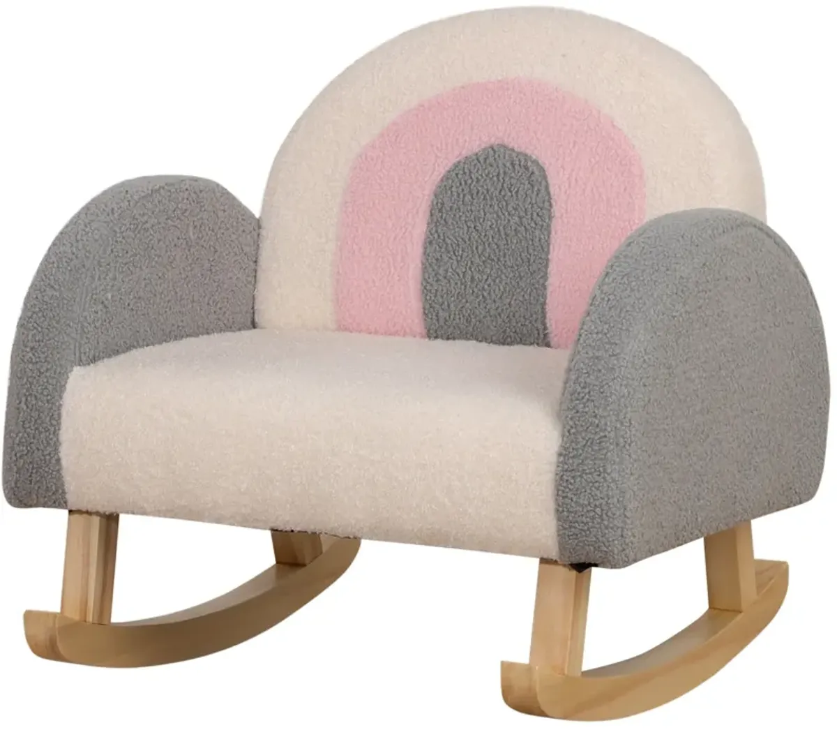 Rocking Toddle Sofa Chair for Nursery Kindergarten Playroom Bedroom - Gray