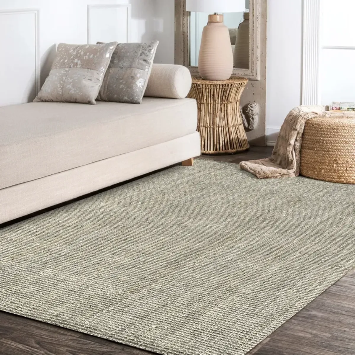 Pata Hand Woven Chunky Jute Natural 2 ft. x 10 ft. Runner Rug