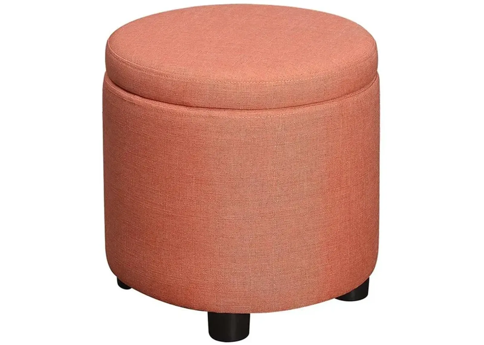 Convience Concept, Inc. Designs 4 Comfort Round Accent Storage Ottoman with Reversible Tray Lid