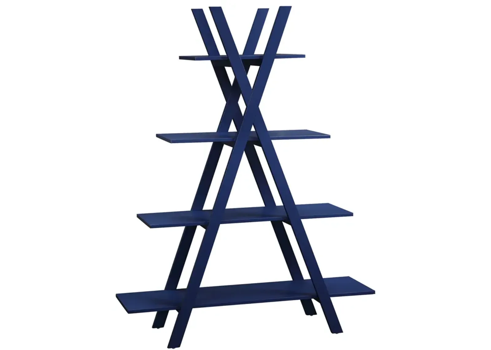 Convenience Concepts Oxford A Frame Bookshelf, Cobalt Blue