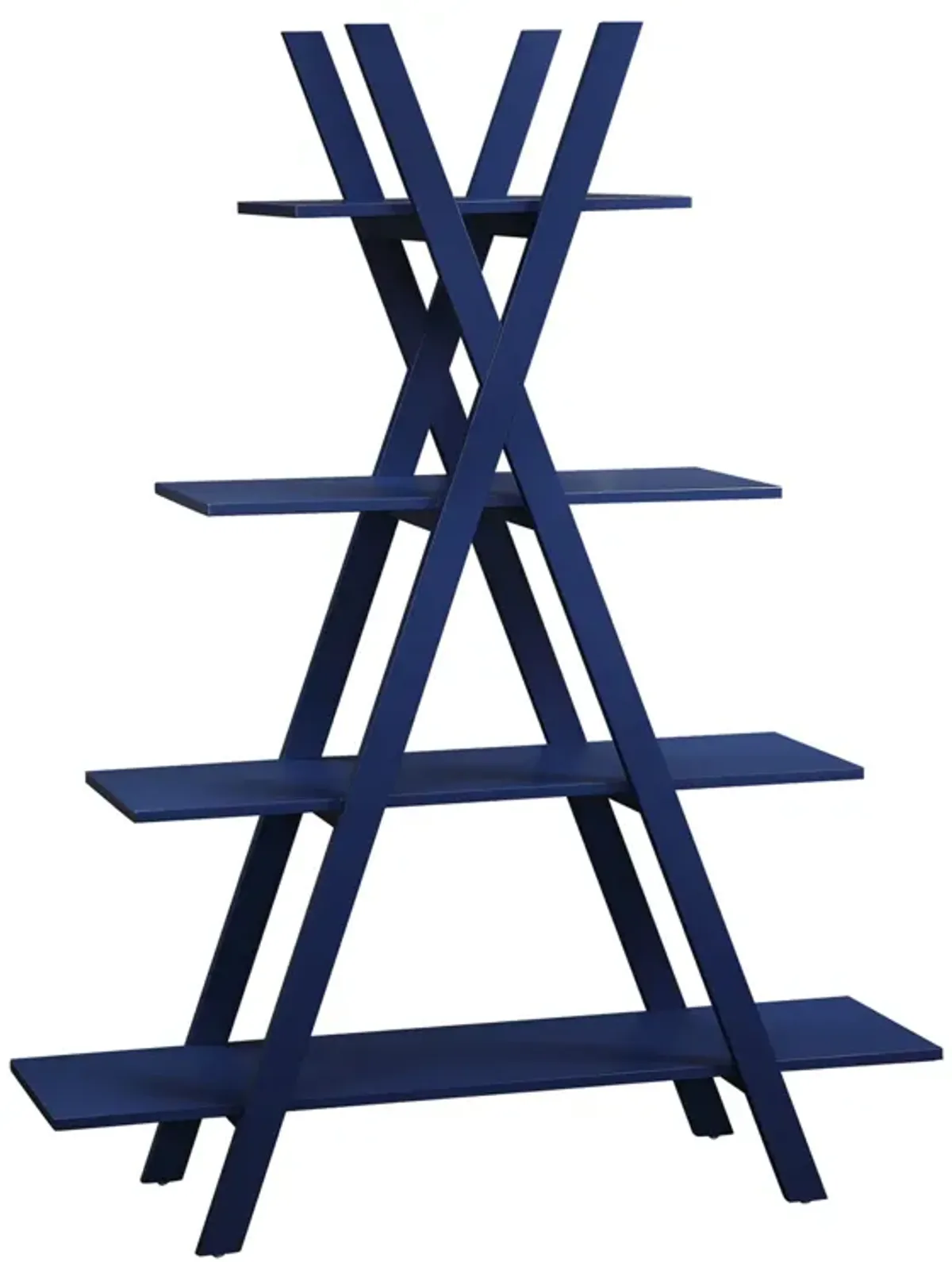 Convenience Concepts Oxford A Frame Bookshelf, Cobalt Blue