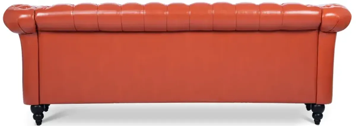 Rolled Arm Chesterfield 3 Seater Sofa