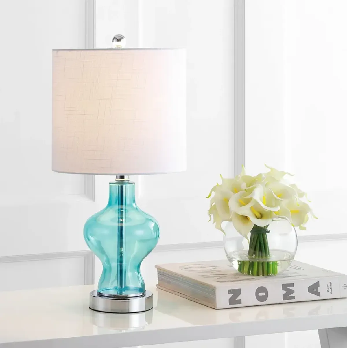 Mer Glass/Metal LED Table Lamp