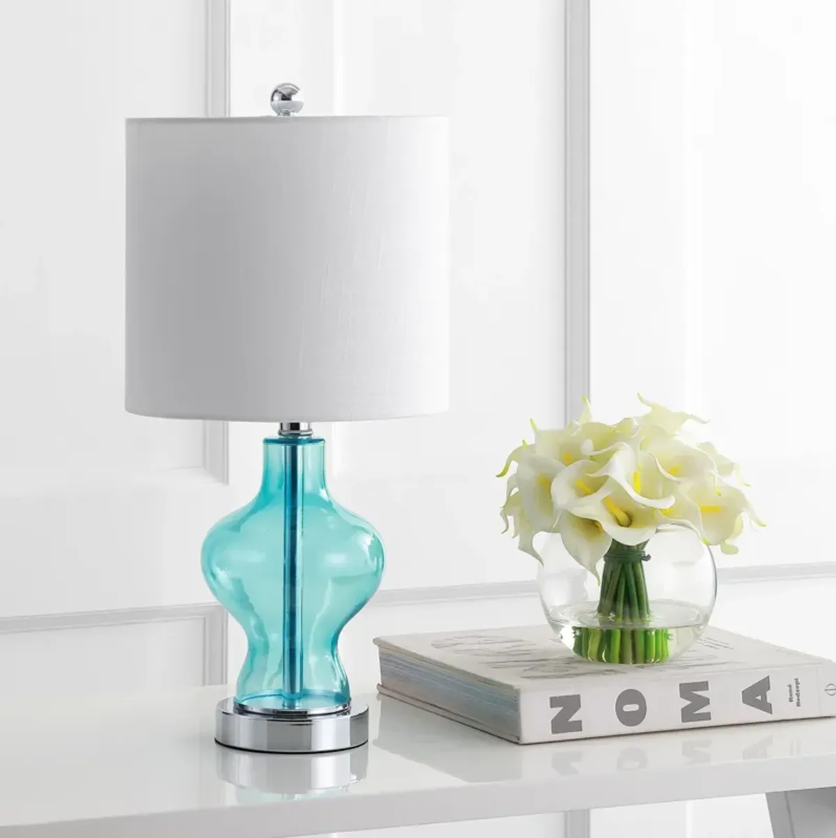 Mer Glass/Metal LED Table Lamp