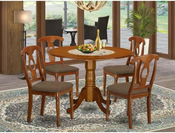 5 Pc Kitchen nook Dining set-Small Table plus 4 Dining Chairs