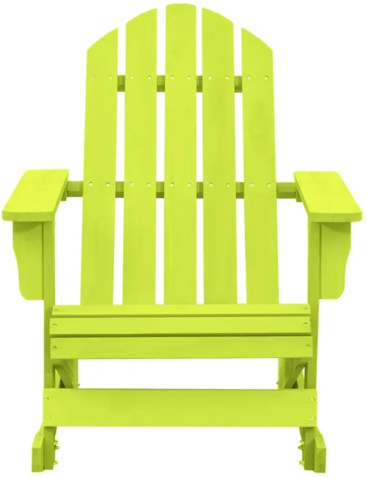 vidaXL Outdoor Patio Adirondack Rocking Chair - Solid Fir Wood - Weather Resistant - Ergonomically Designed for Comfort - Easy Assembly - Green