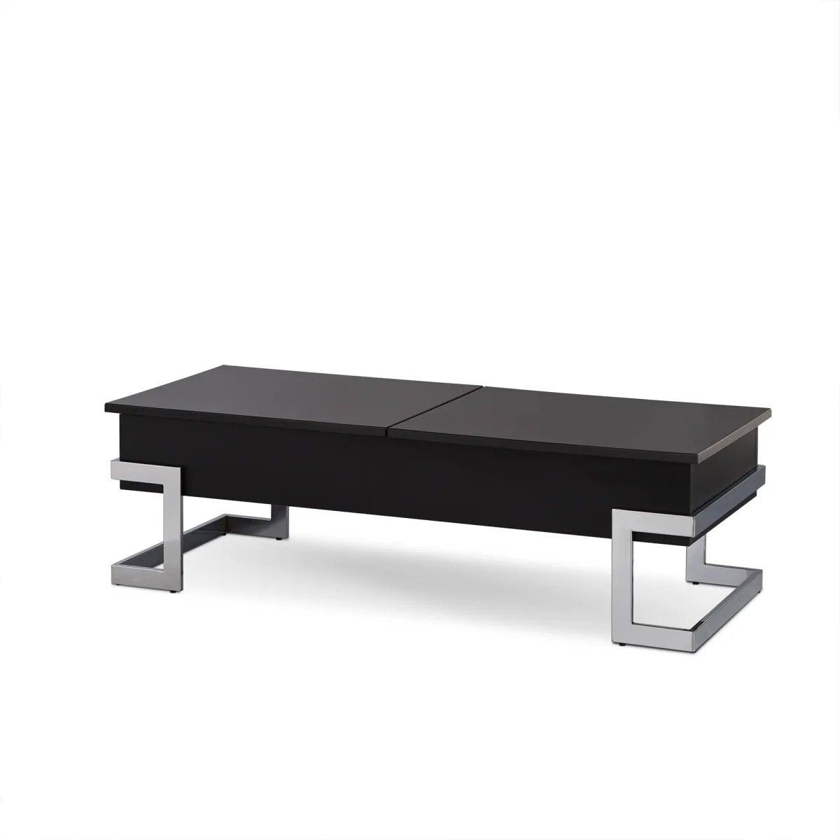 Calnan Coffee Table In Black & Chrome