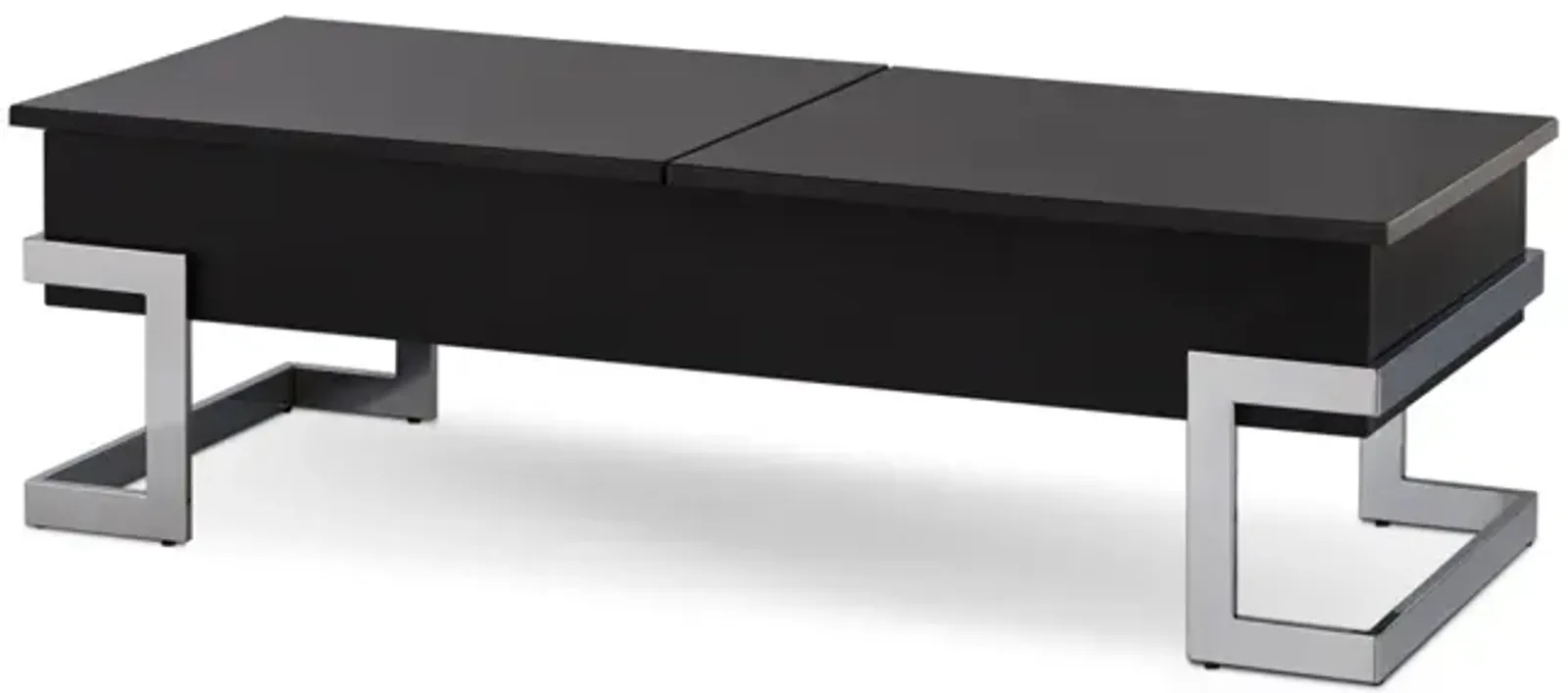 Calnan Coffee Table In Black & Chrome