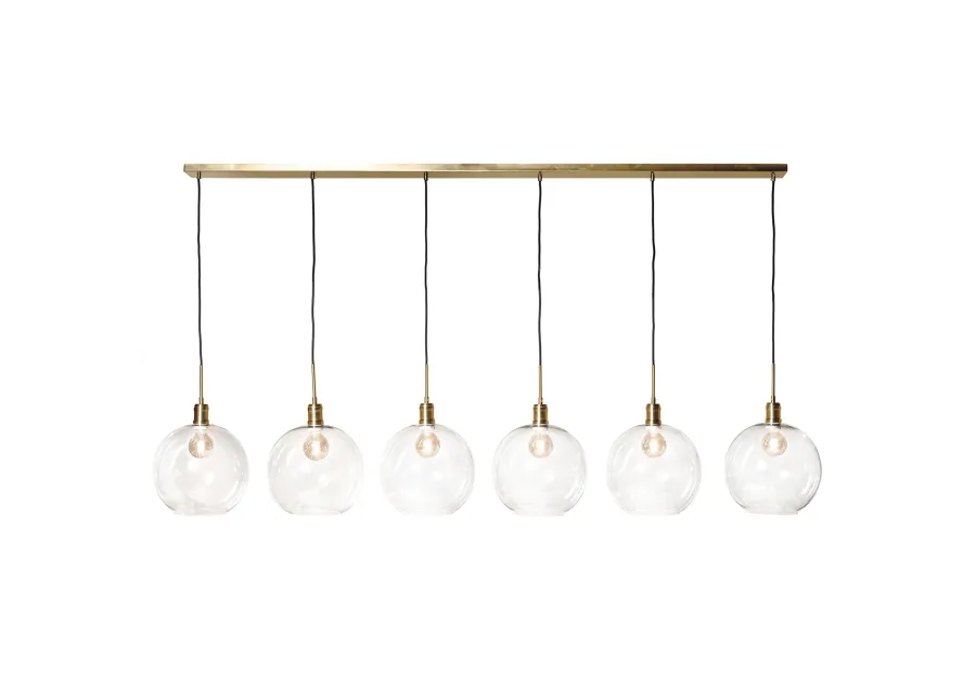 LUCA BRASS CHANDELIER- LARGE