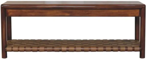 Artisan Furniture Solid Wood Regency Woven Bench