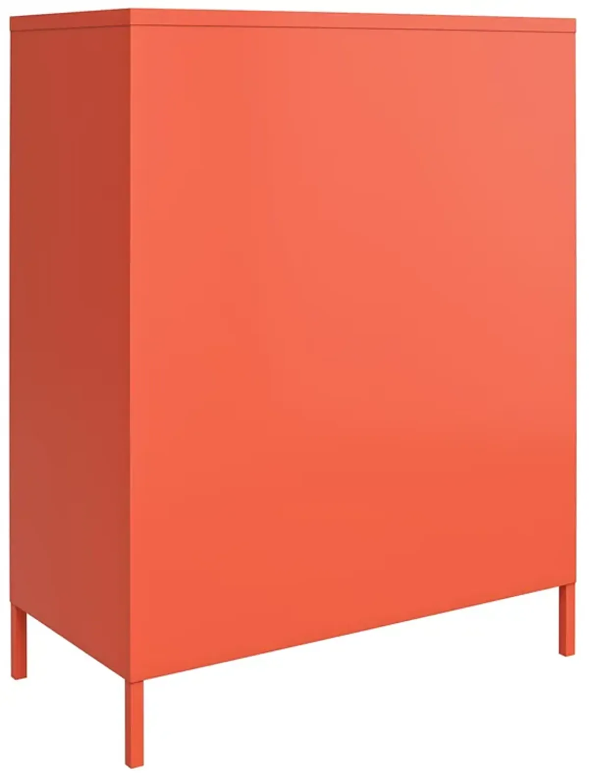 Cache 2 Door Metal Locker Style Storage Accent Cabinet