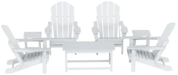 WestinTrends 7-Piece Outdoor Paio Adirondack Conversation Seating Set