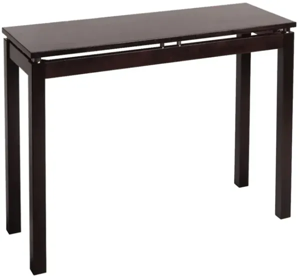 Linea Console / Hall Table with Chrome Accent
