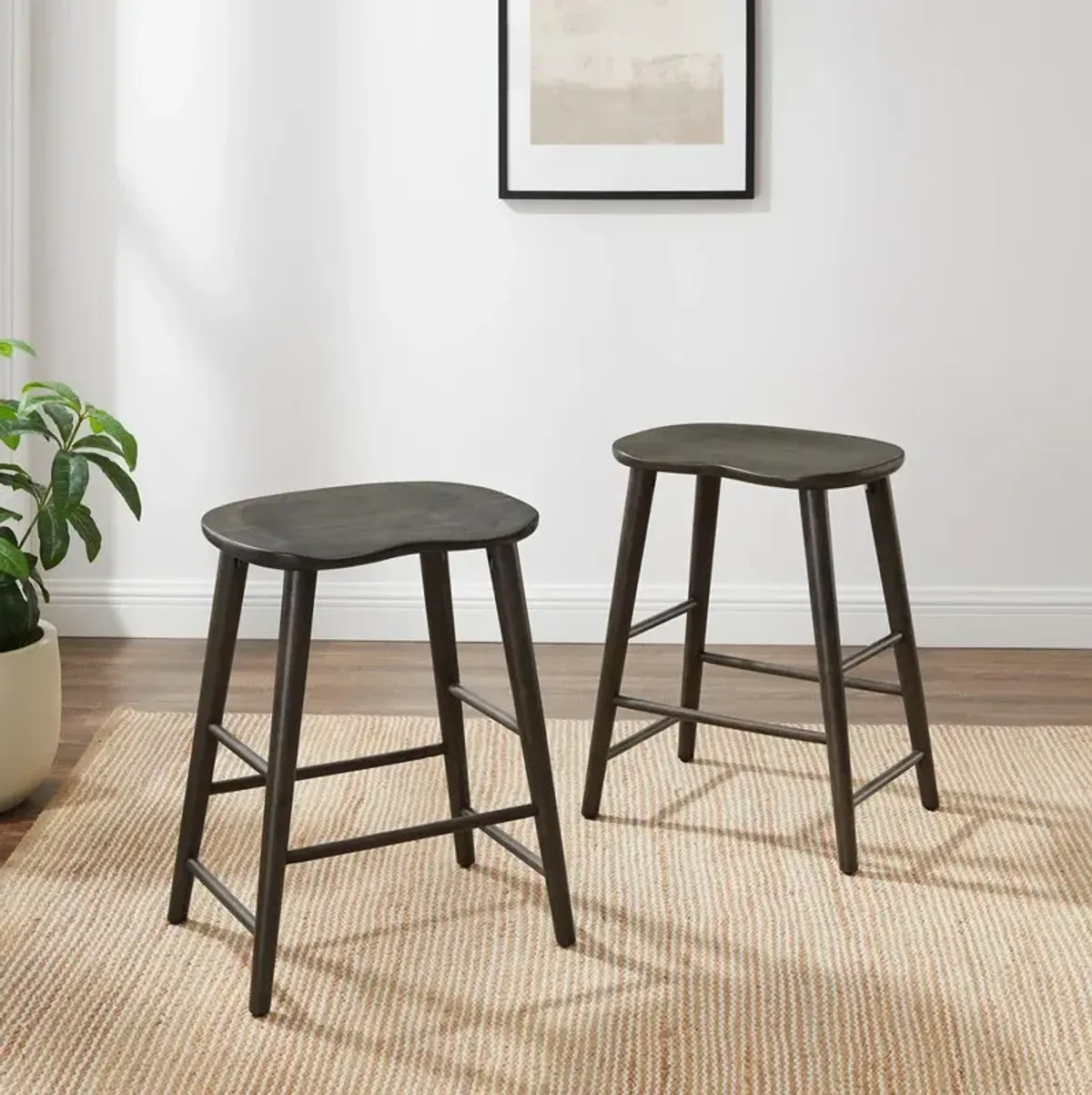 Maddox 2-Piece Counter Height Bar Stool Set- 2 Stools